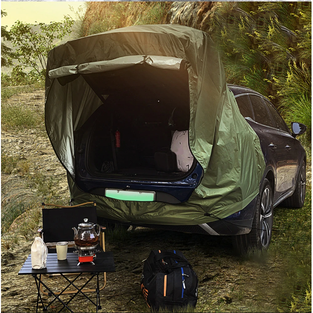 Auto Achtertent met Luifel – Waterdichte Car Rear Tent voor Camping, Reizen en Outdoor