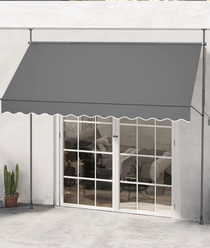 Balkon Zonnescherm met Klem – Verstelbaar 300 cm, Zonwering voor Balkon en Terras