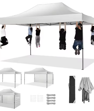 Professionele Pop-up Partytent 300 x 450 cm – Waterdicht, UV50+ met 4 Zijwanden