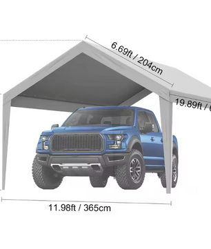 Carport Dakzeil Vervanging – Waterdicht UV-Beschermd Afdekzeil met Elastische Bevestiging