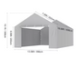 Carport Dakzeil Vervanging – Waterdicht UV-Beschermd Afdekzeil met Elastische Bevestiging