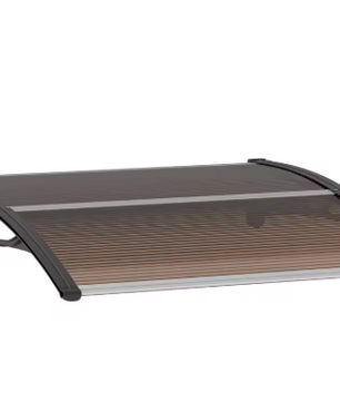Deurluifel 120 x 75 cm – Transparant Polycarbonaat Afdak met UV-Bescherming