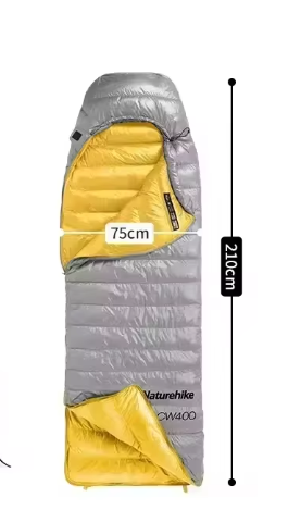 Ultralichte Donzen Slaapzak – 650FP Warmte, Compact en Ideaal voor Camping en Trekking