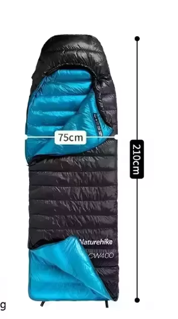 Ultralichte Donzen Slaapzak – 650FP Warmte, Compact en Ideaal voor Camping en Trekking