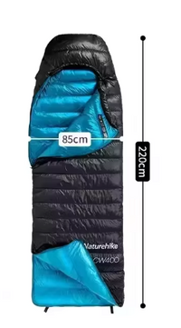 Ultralichte Donzen Slaapzak – 650FP Warmte, Compact en Ideaal voor Camping en Trekking
