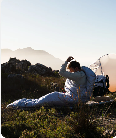 Ultralichte Donzen Slaapzak – 650FP Warmte, Compact en Ideaal voor Camping en Trekking
