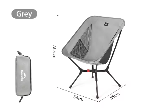 Ultralichte Opvouwbare Campingstoel – Aluminium Frame, Compact en Draagbaar tot 200 kg