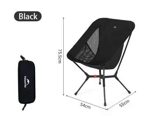 Ultralichte Opvouwbare Campingstoel – Aluminium Frame, Compact en Draagbaar tot 200 kg