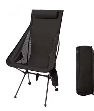 Opvouwbare Campingstoel met Hoofdsteun – Lichtgewicht Aluminium Outdoor Stoel voor Camping en Reizen