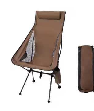 Opvouwbare Campingstoel met Hoofdsteun – Lichtgewicht Aluminium Outdoor Stoel voor Camping en Reizen