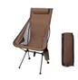 Opvouwbare Campingstoel met Hoofdsteun – Lichtgewicht Aluminium Outdoor Stoel voor Camping en Reizen