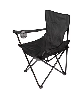 Opvouwbare Campingstoel 50 x 50 x 80 cm – Met Bekerhouder, Draagbaar en Stevig tot 130 kg