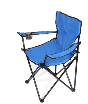 Opvouwbare Campingstoel 50 x 50 x 80 cm – Met Bekerhouder, Draagbaar en Stevig tot 130 kg