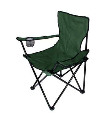 Opvouwbare Campingstoel 50 x 50 x 80 cm – Met Bekerhouder, Draagbaar en Stevig tot 130 kg