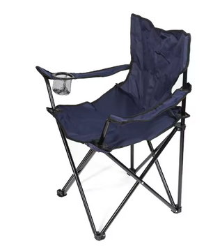 Opvouwbare Campingstoel 50 x 50 x 80 cm – Met Bekerhouder, Draagbaar en Stevig tot 130 kg