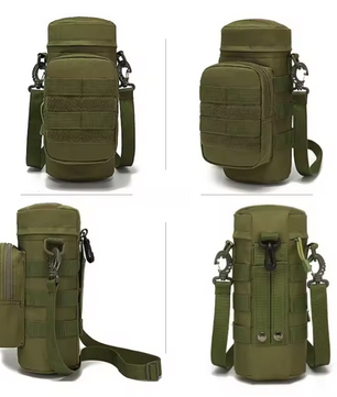 Tactische Waterfles Tas – Outdoor Schoudertas met Molle Systeem voor Camping en Fietsen