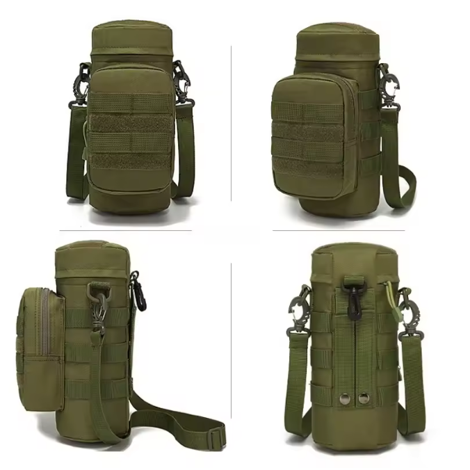 Tactische Waterfles Tas – Outdoor Schoudertas met Molle Systeem voor Camping en Fietsen