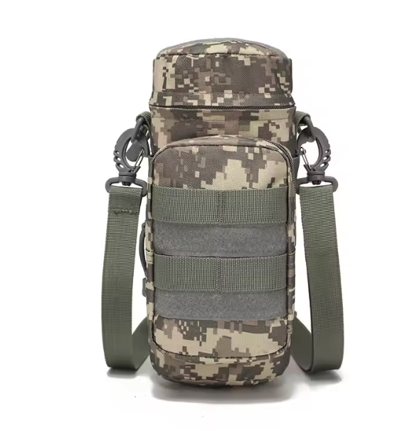 Tactische Waterfles Tas – Outdoor Schoudertas met Molle Systeem voor Camping en Fietsen