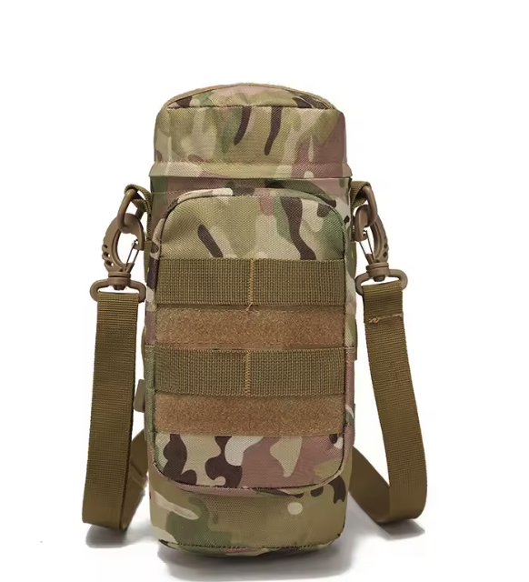 Tactische Waterfles Tas – Outdoor Schoudertas met Molle Systeem voor Camping en Fietsen