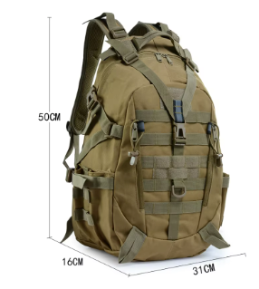 Tactische Rugzak met Reflectie – Molle Backpack voor Hiking, Camping en Outdoor