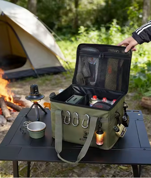 Opvouwbare Camping Opbergbox 40L – Organizer voor Outdoor, Picknick en Keuken
