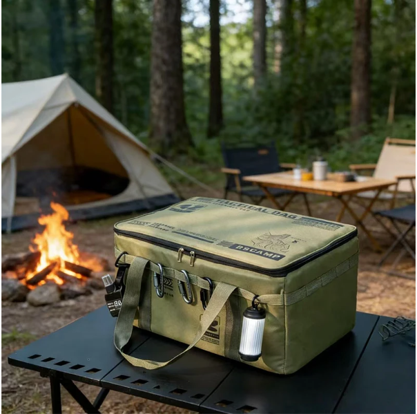 Opvouwbare Camping Opbergbox 40L – Organizer voor Outdoor, Picknick en Keuken