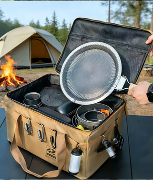 Opvouwbare Camping Opbergbox 40L – Organizer voor Outdoor, Picknick en Keuken