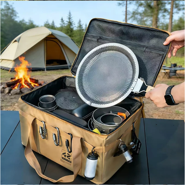 Opvouwbare Camping Opbergbox 40L – Organizer voor Outdoor, Picknick en Keuken