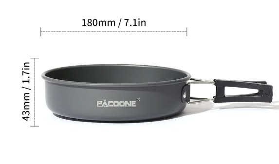 Camping Kookset – Lichtgewicht Aluminium Pannenset met Waterkoker voor Outdoor en Picknick