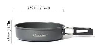 Camping Kookset Aluminium – Compacte Pannenset met Waterkoker voor Hiking en Outdoor