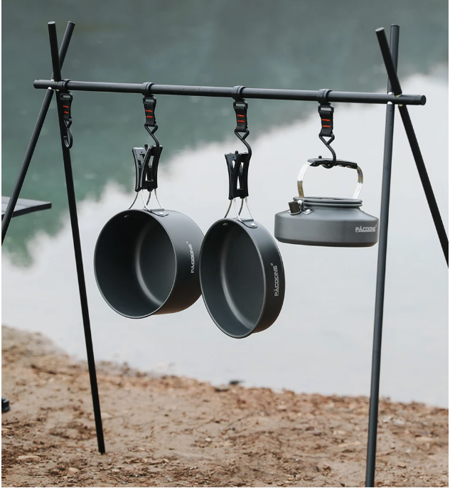 Camping Kookset – Lichtgewicht Aluminium Pannenset met Waterkoker voor Outdoor en Picknick