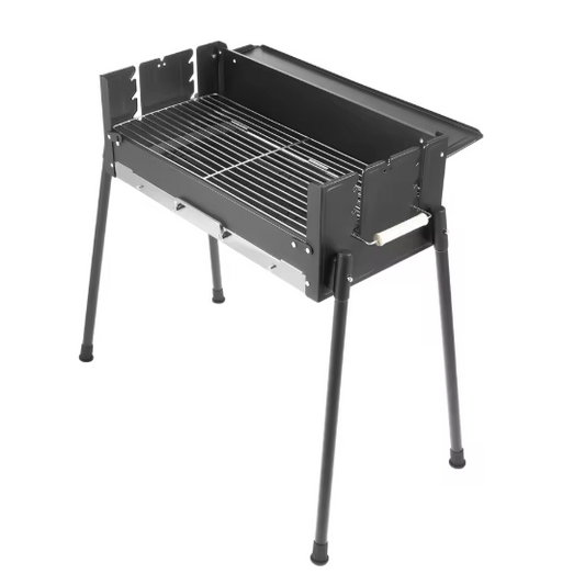 Opvouwbare Houtskool BBQ Grill 70 cm – RVS Barbecue voor Camping en Outdoor