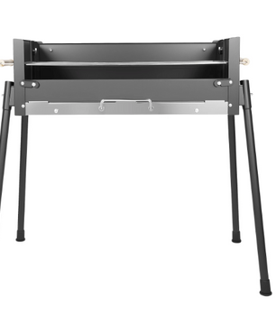 Opvouwbare Houtskool BBQ Grill 70 cm – RVS Barbecue voor Camping en Outdoor
