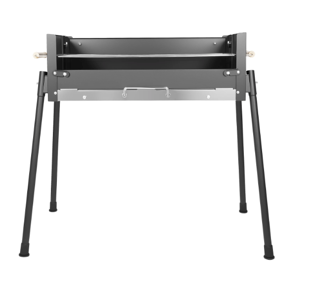 Opvouwbare Houtskool BBQ Grill 70 cm – RVS Barbecue voor Camping en Outdoor