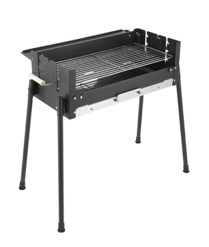 Opvouwbare Houtskool BBQ Grill 70 cm – RVS Barbecue voor Camping en Outdoor