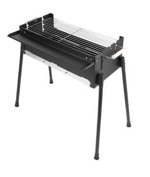 Opvouwbare Houtskool BBQ Grill 70 cm – RVS Barbecue voor Camping en Outdoor