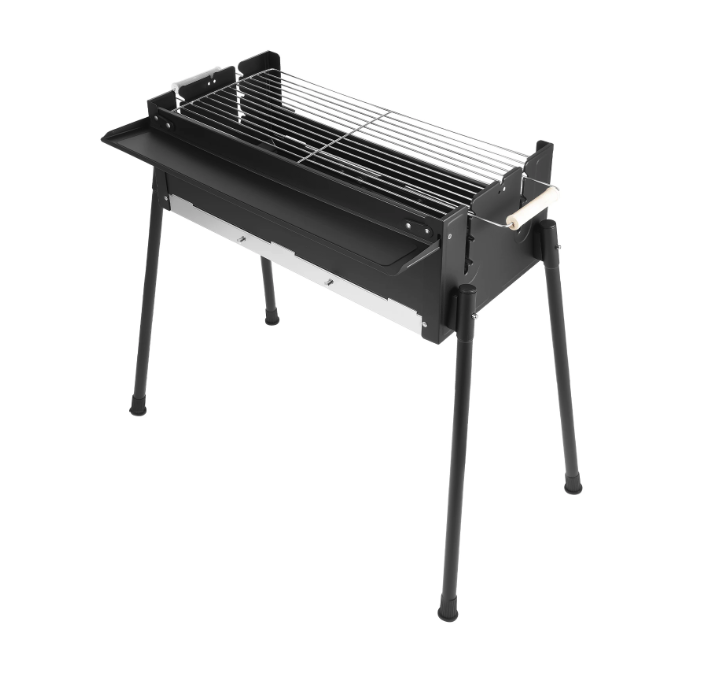Opvouwbare Houtskool BBQ Grill 70 cm – RVS Barbecue voor Camping en Outdoor