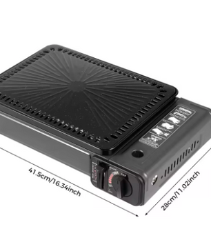 Draagbare Gas BBQ Grill – Butaan Kooktoestel met Grillrooster en Draagkoffer voor Outdoor
