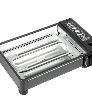 Draagbare Gas BBQ Grill – Butaan Kooktoestel met Grillrooster en Draagkoffer voor Outdoor