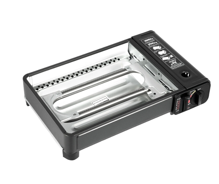 Draagbare Gas BBQ Grill – Butaan Kooktoestel met Grillrooster en Draagkoffer voor Outdoor