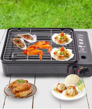 Draagbare Butaan Gas BBQ – Camping Grill Kooktoestel met Accessoires voor Outdoor