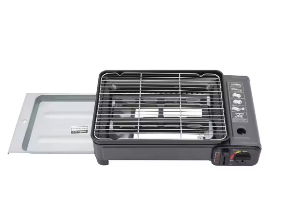 Draagbare Butaan Gas BBQ – Camping Grill Kooktoestel met Accessoires voor Outdoor