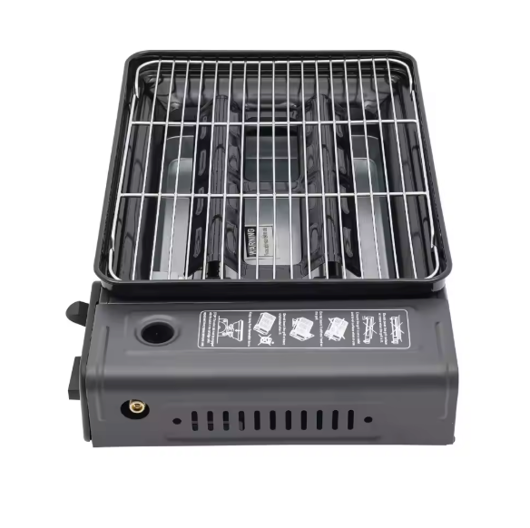 Draagbare Butaan Gas BBQ – Camping Grill Kooktoestel met Accessoires voor Outdoor