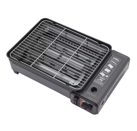 Draagbare Butaan Gas BBQ – Camping Grill Kooktoestel met Accessoires voor Outdoor