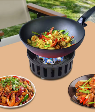 Draagbaar Camping Kooktoestel 21000W – Butaan Gasbrander met Adapters voor Outdoor Koken