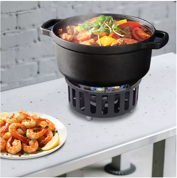 Draagbaar Camping Kooktoestel 21000W – Butaan Gasbrander met Adapters voor Outdoor Koken