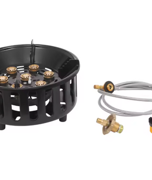 Draagbaar Camping Kooktoestel 21000W – Butaan Gasbrander met Adapters voor Outdoor Koken