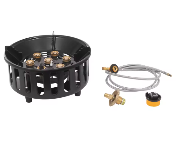 Draagbaar Camping Kooktoestel 21000W – Butaan Gasbrander met Adapters voor Outdoor Koken
