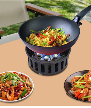 Draagbaar Camping Kooktoestel 21000W – Butaan Gasbrander met Adapters voor Outdoor Koken