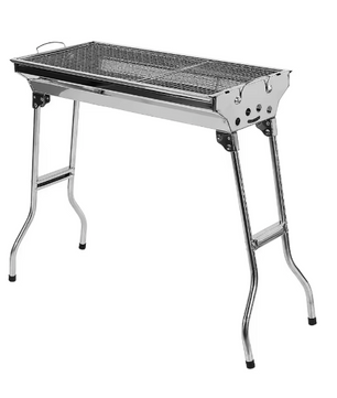 Opvouwbare Houtskool BBQ Grill – RVS Barbecue voor Camping, Picknick en Tuin
